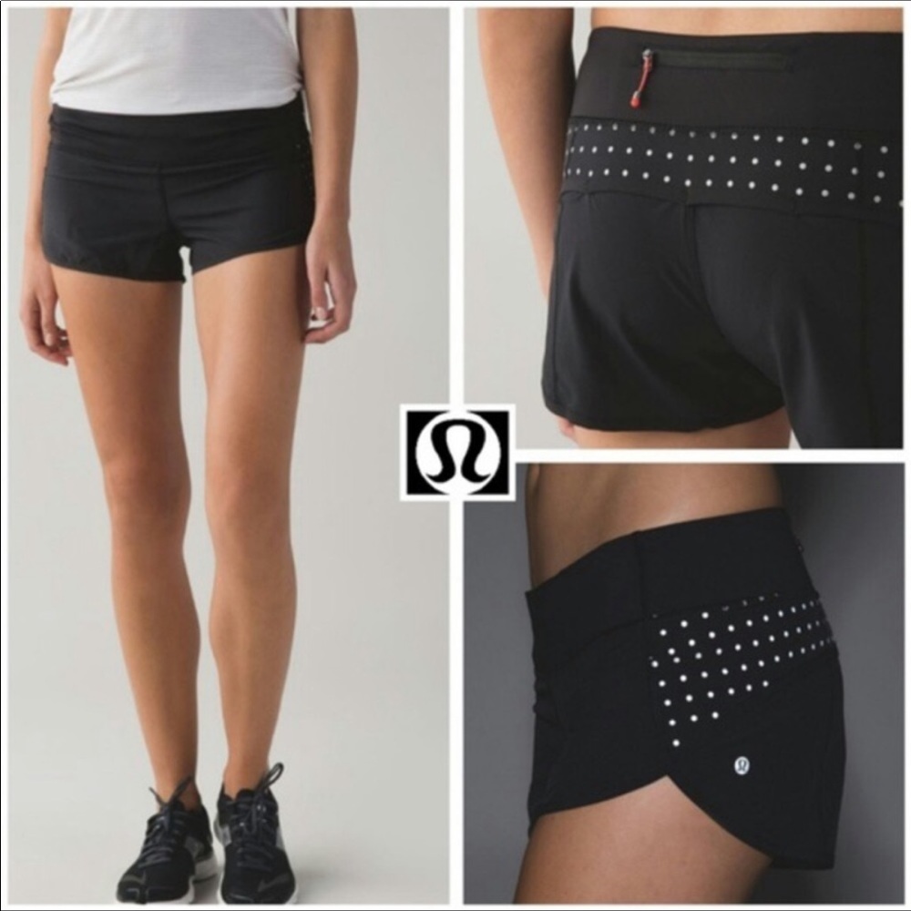 Lululemon Speed Reflective Dots Lined Run Shorts - image 1